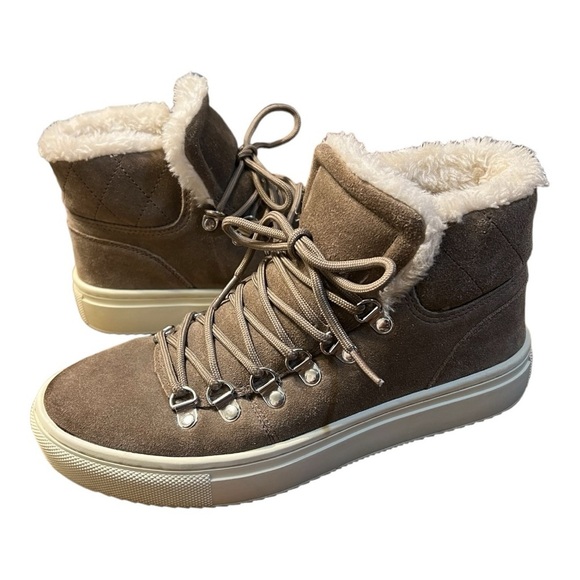 Marc Fisher Women's Daisie Faux-Fur Sneakers Size 7.5M - Picture 1 of 10